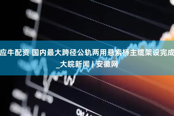 应牛配资 国内最大跨径公轨两用悬索桥主缆架设完成_大皖新闻 | 安徽网