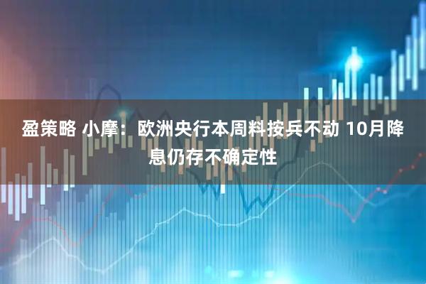 盈策略 小摩：欧洲央行本周料按兵不动 10月降息仍存不确定性